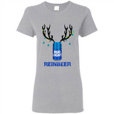 Bud Light Reinbeer Funny Beer Reindeer Christmas Sweatshirt - Ladies Short-Sleeve