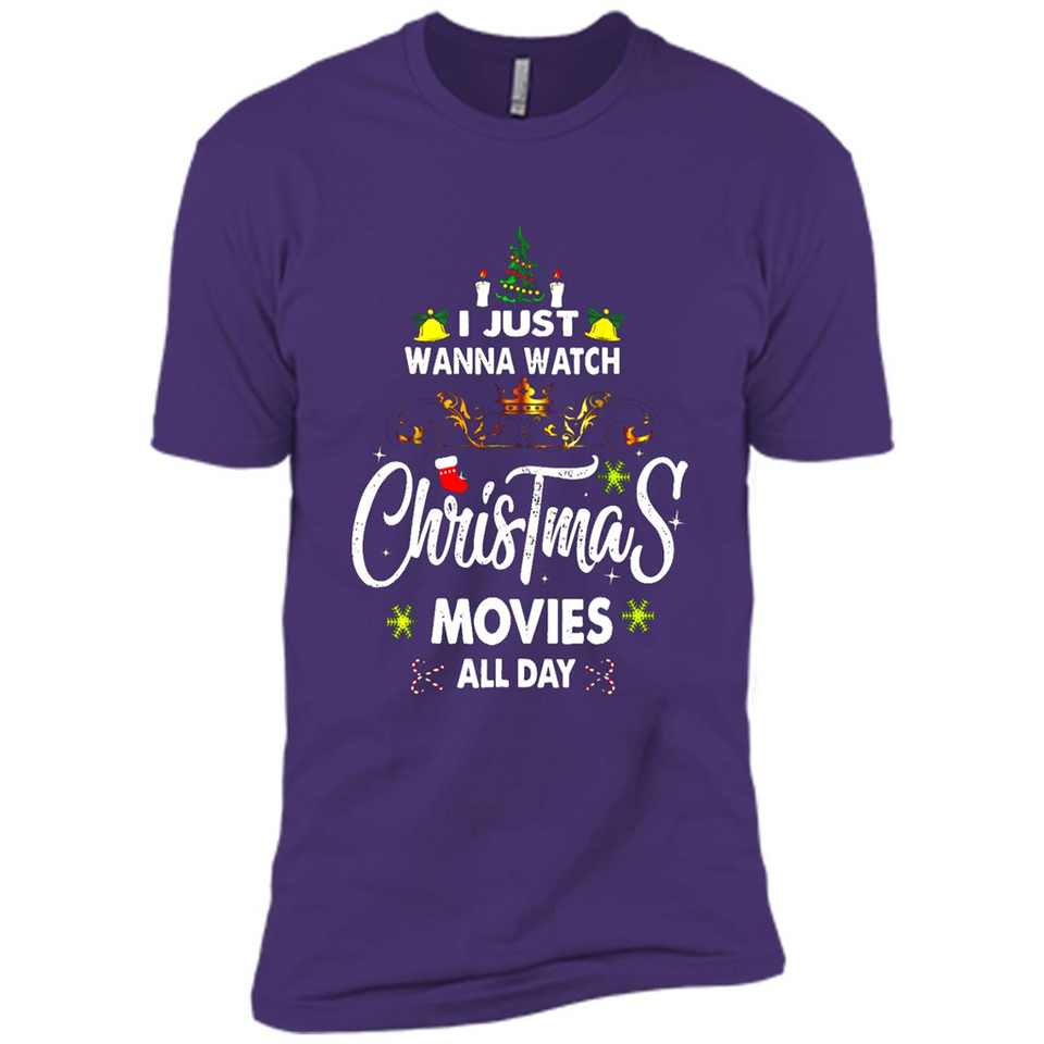 Funny Christmas Movie Shirt, Christmas Movies - Premium Short Sleeve T-Shirt