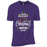 Funny Christmas Movie Shirt, Christmas Movies - Premium Short Sleeve T-Shirt