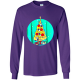 Funny Pizza Ugly Christmas Sweater Xmas Pizza Tree - Long Sleeve T-Shirt