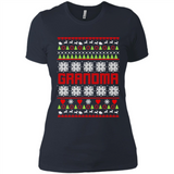 Grandma Ugly Christmas - Ladies' Boyfriend T-Shirt
