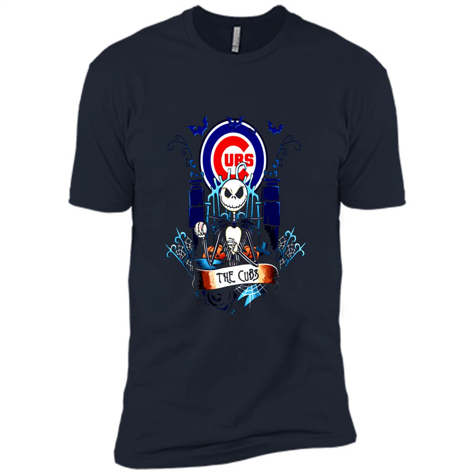 Chicago Cubs Halloween The Nightmare Before Christmas - Premium Short Sleeve T-Shirt