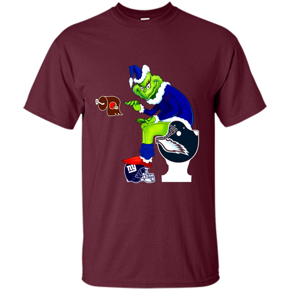 New York Giants Toilet Grinch Santa Claus Football Fan PINGPONG