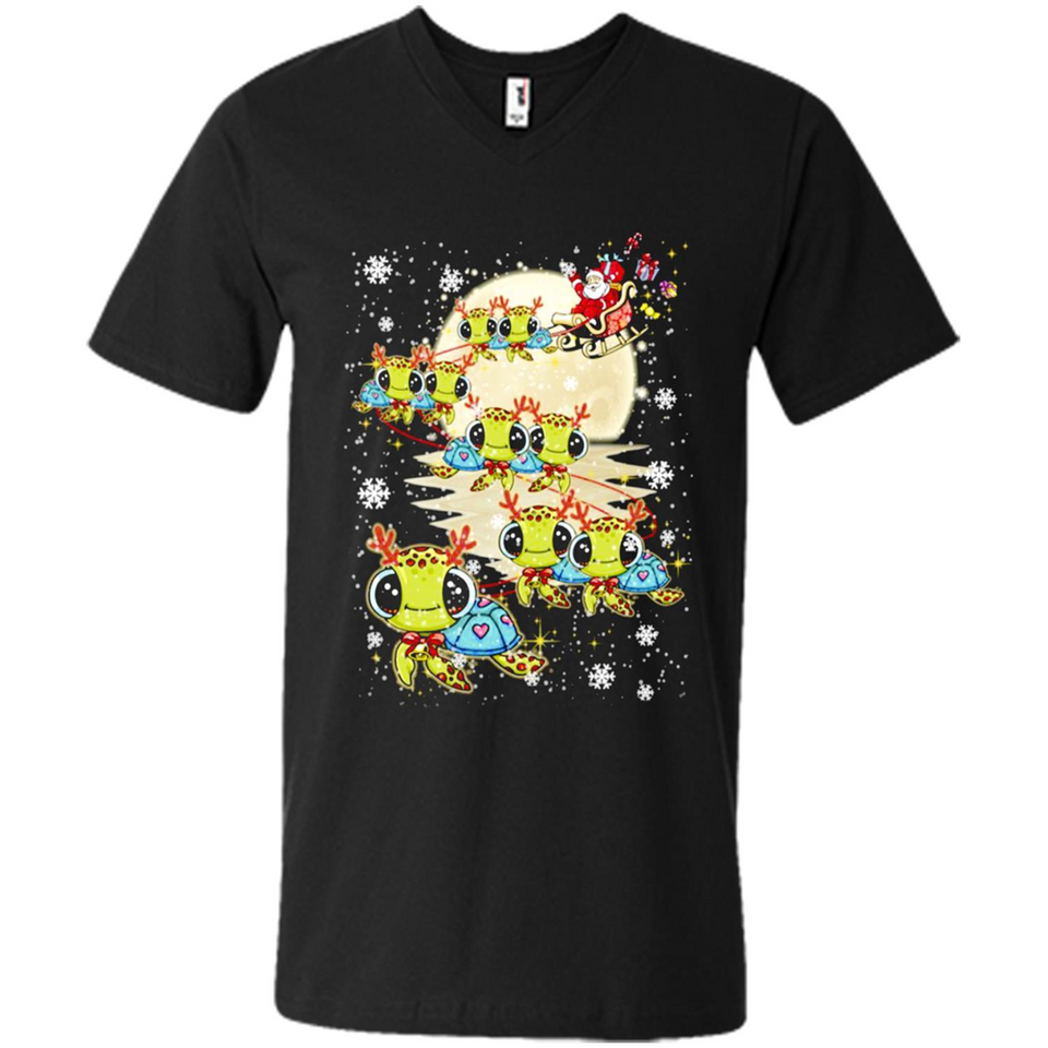 Turtles Merry Christmas - Turtles - Men's V-Neck