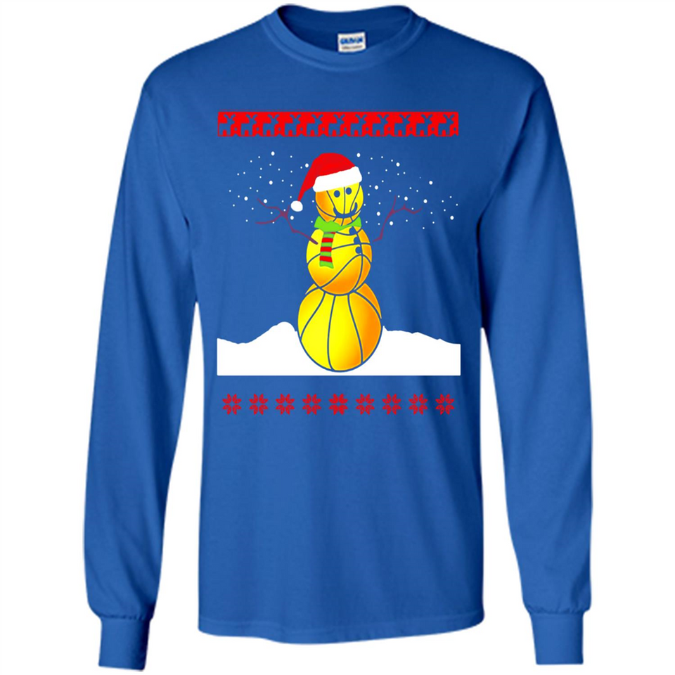 Basketball Santa Funny Christmas - Long Sleeve T-Shirt