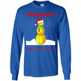 Basketball Santa Funny Christmas - Long Sleeve T-Shirt
