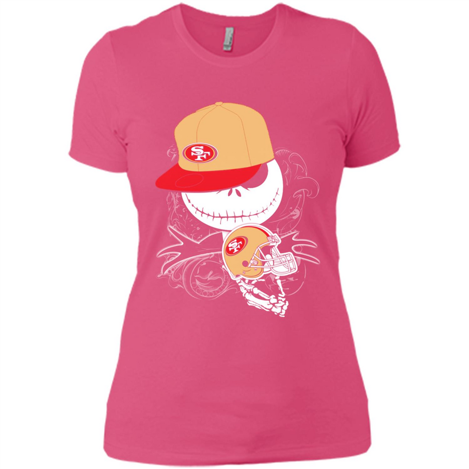 Jack Skellington The Nightmare Before Christmas-49ers Football - Ladies' Boyfriend T-Shirt