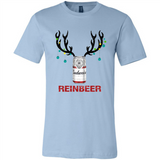 Budweiser Reinbeer Funny Beer Reindeer Christmas Sweatshirt - Canvas Unisex T-Shirt