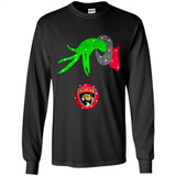 GRINCH HAND HOLDING FLORIDA PANTHERS GLITTER CHRISTMAS PINGPONG