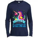 Unicorns are born in Sagittarius Birthday Rainbow Custom Ultra Cotton
