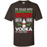 Christmas Gift Shirt Christmas Spirit Vodka Santa - Shirt