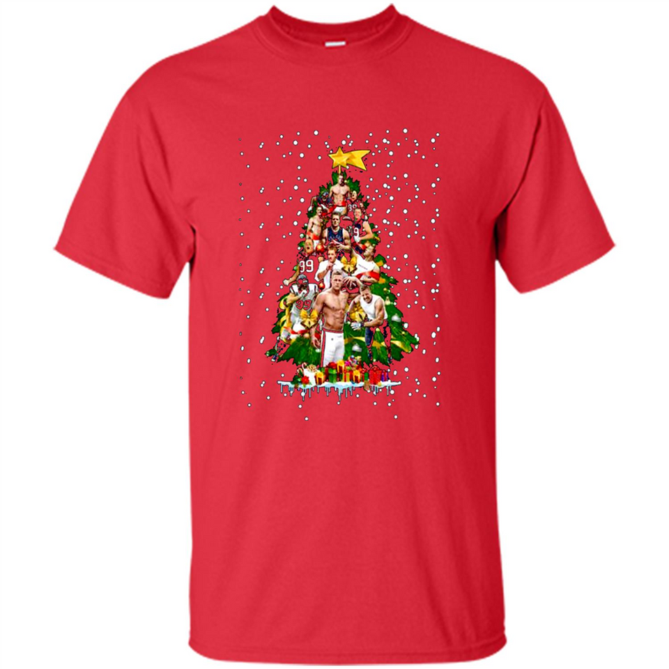 J.J. Watt Christmas Tree ugly sweater PINGPONG