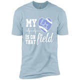 Dallas Cowboys Football My Heart is on that Field - Premium Short Sleeve T-Shirt