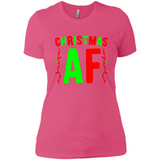 Christmas Ugly Sweater Christmas AF - Ladies' Boyfriend T-Shirt