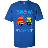 Snow Day Shirt For Detroit Pistons Vs Minion Fans pingpong
