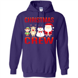 CHRISTMAS CREW Shirt X-mas Santa Snowman Reindeer Elf - Hoodie