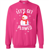 Let's Get Plowed Funny Christmas Snowman - Sweatshirt