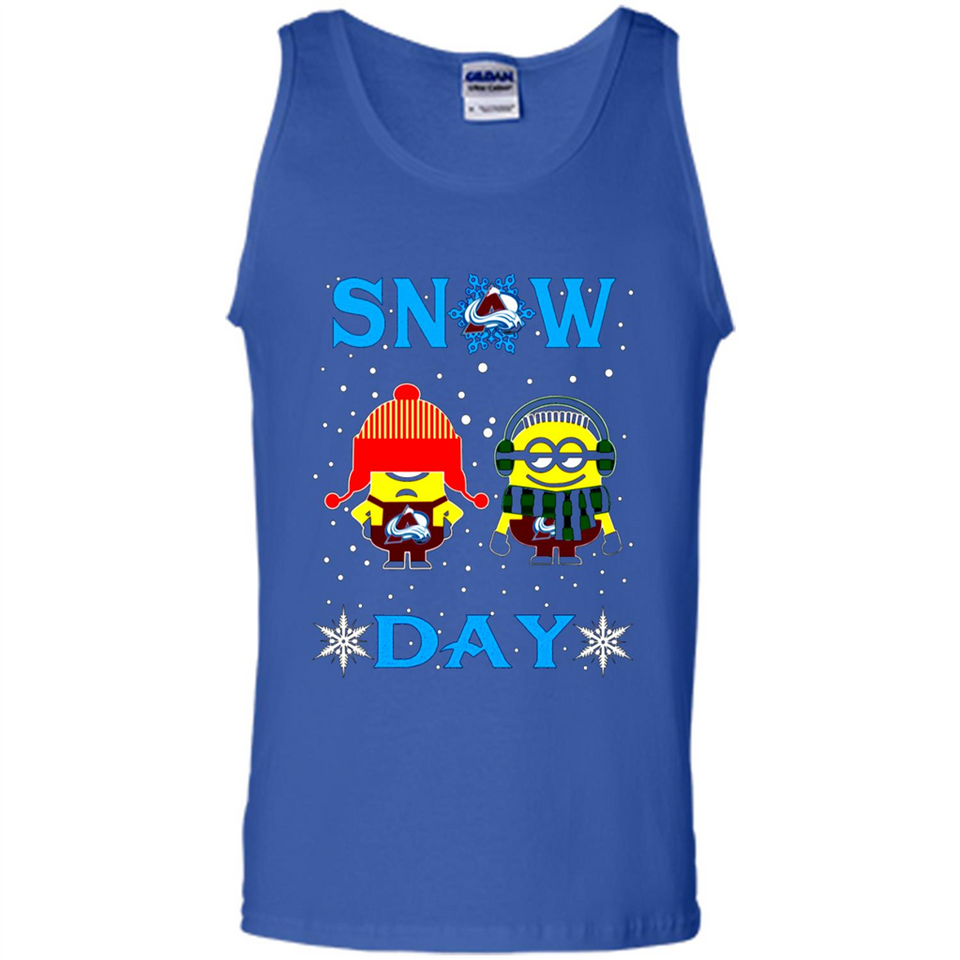 Snow Day Shirt For Colorado Avalanche Vs Minion Fans pingpong