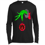 GRINCH HAND HOLDING AUBURN TIGERS GLITTER CHRISTMAS PINGPONG