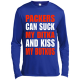 Packers can suck my Ditka and kiss my Butkus PINGPONG - Canvas Long Sleeve T-Shirt