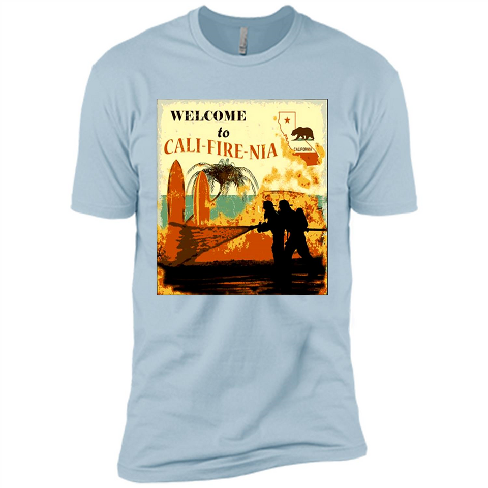 Paradise California Camp Fire Youth T-Shirt PINGPONG - Premium Short Sleeve T-Shirt