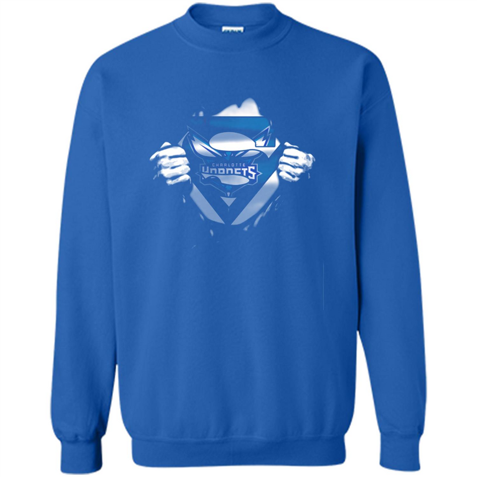 Charlotte Hornets And Superman Fans - Sweatshirt