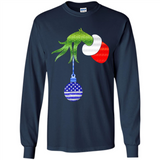Grinch Holding American Flag ornament Christmas