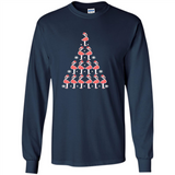 Flamingo Christmas Tree Flamingo - Long Sleeve T-Shirt