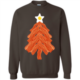 Bacon & Eggs Over Easy Fried Food Breakfast Xmas Tree Foodie - Sweatshirt