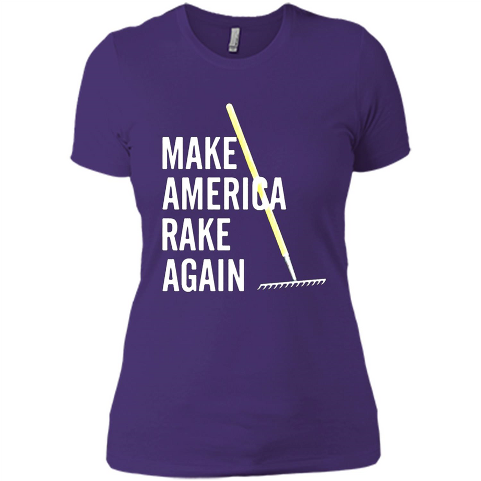 Make America Rake Again California Fires Paradise Youth T-Shirt PINGPONG - Ladies' Boyfriend T-Shirt