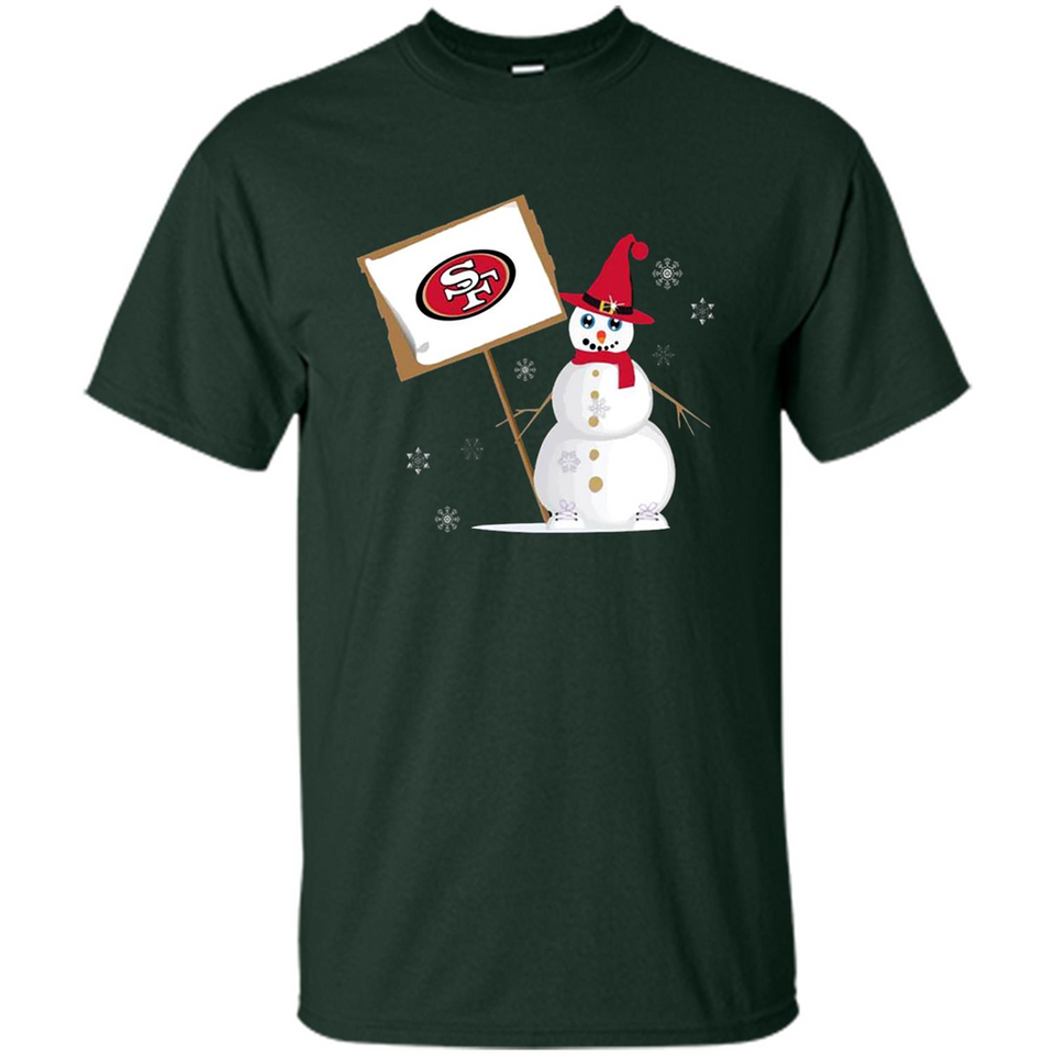 San Francisco 49ers Snowman Funny