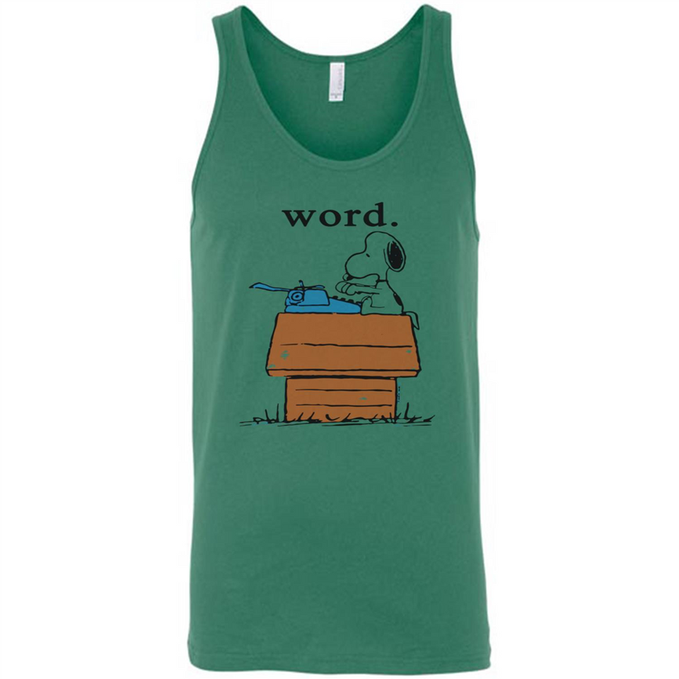 Snoopy Word - Canvas Unisex Tank