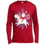 Unicorn And Santa Christmas 1 - Canvas Long Sleeve T-Shirt