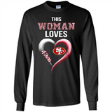 This Woman love 49ers NFL football team - Long Sleeve T-Shirt