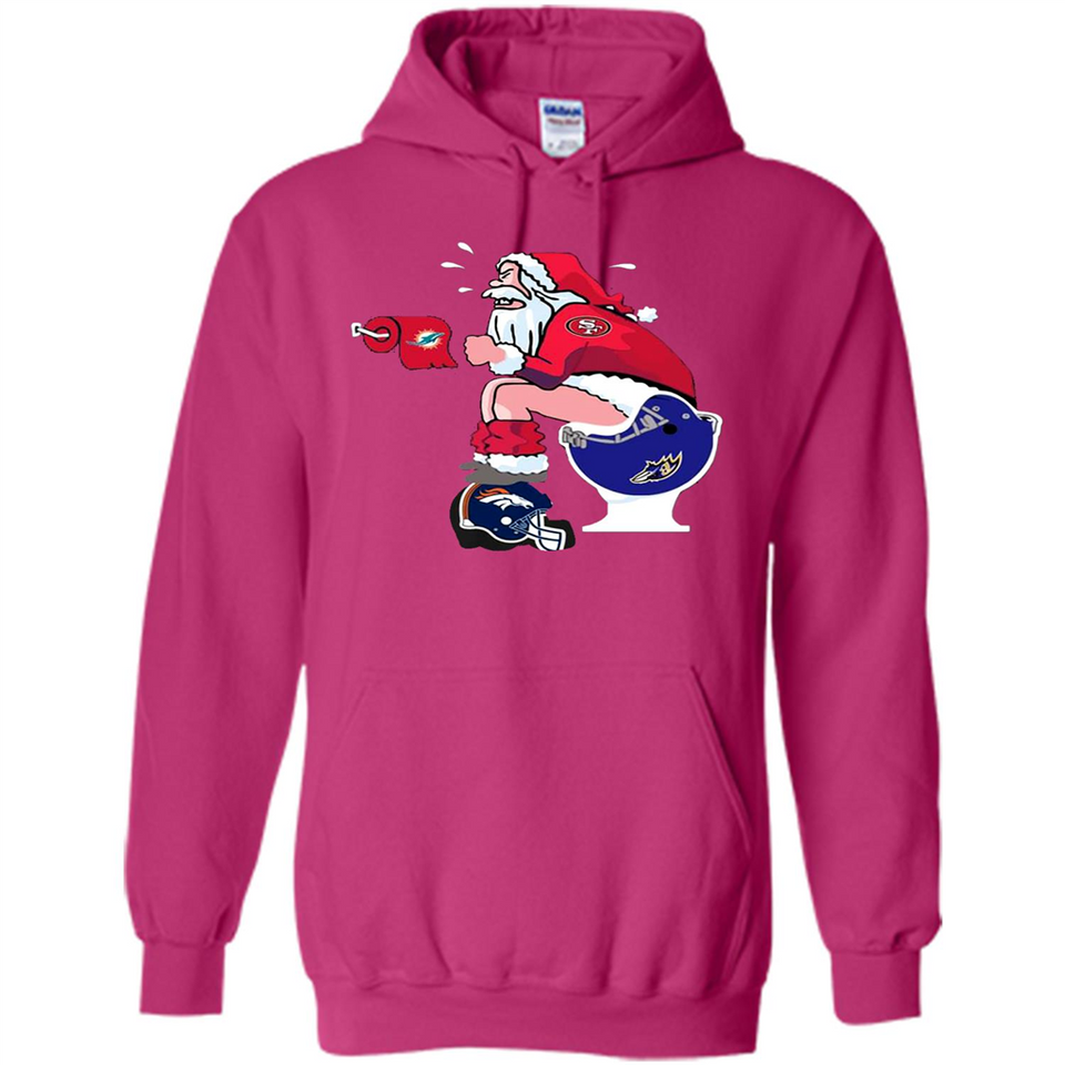 San Francisco 49ers Santa Claus Toilet
