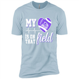 Abilene Christian Wildcats Football My Heart is on that Field - Premium Short Sleeve T-Shirt