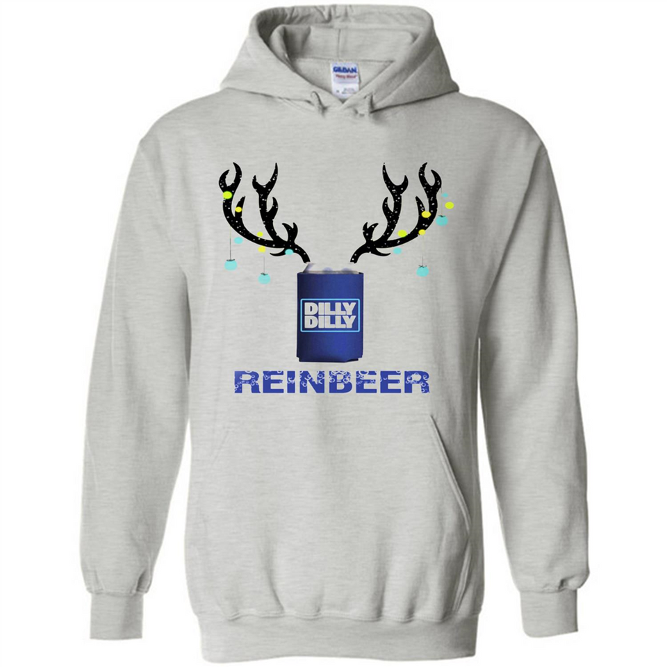 Dilly Dilly Reinbeer Funny Beer Reindeer Christmas Sporty - Hoodie