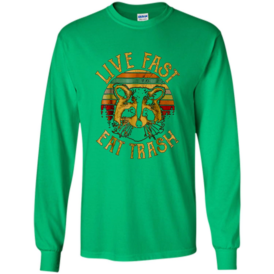 Live fast eat trash bear vintage camping PINGPONG