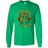 Live fast eat trash bear vintage camping PINGPONG