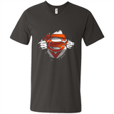 Chicago Bears And Superman Fans - Men's V-Neck