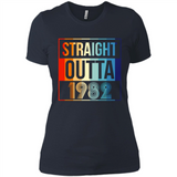 Retro Straight Outta 1982 36 Years Old - Ladies' Boyfriend T-Shirt