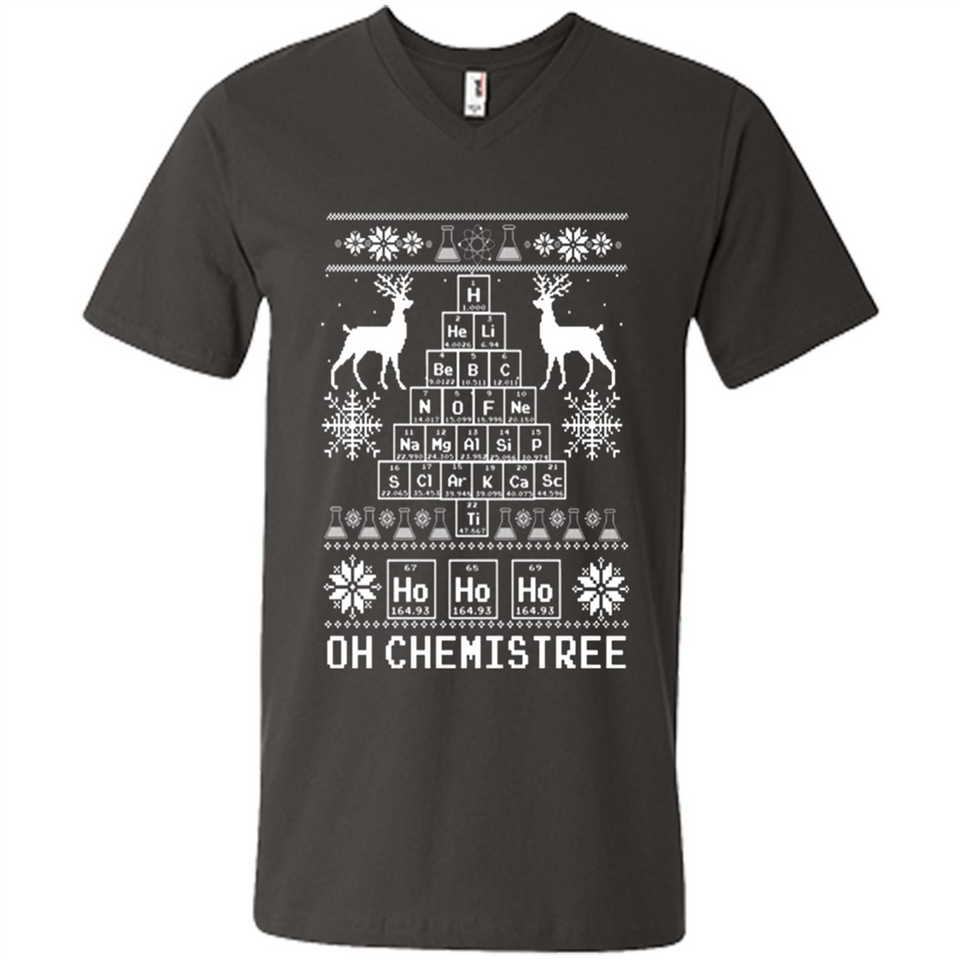 Oh Chemistry Tree Ugly Christmas Sweater - Men's V-Neck