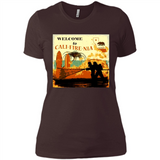 Paradise California Camp Fire Youth T-Shirt PINGPONG - Ladies' Boyfriend T-Shirt