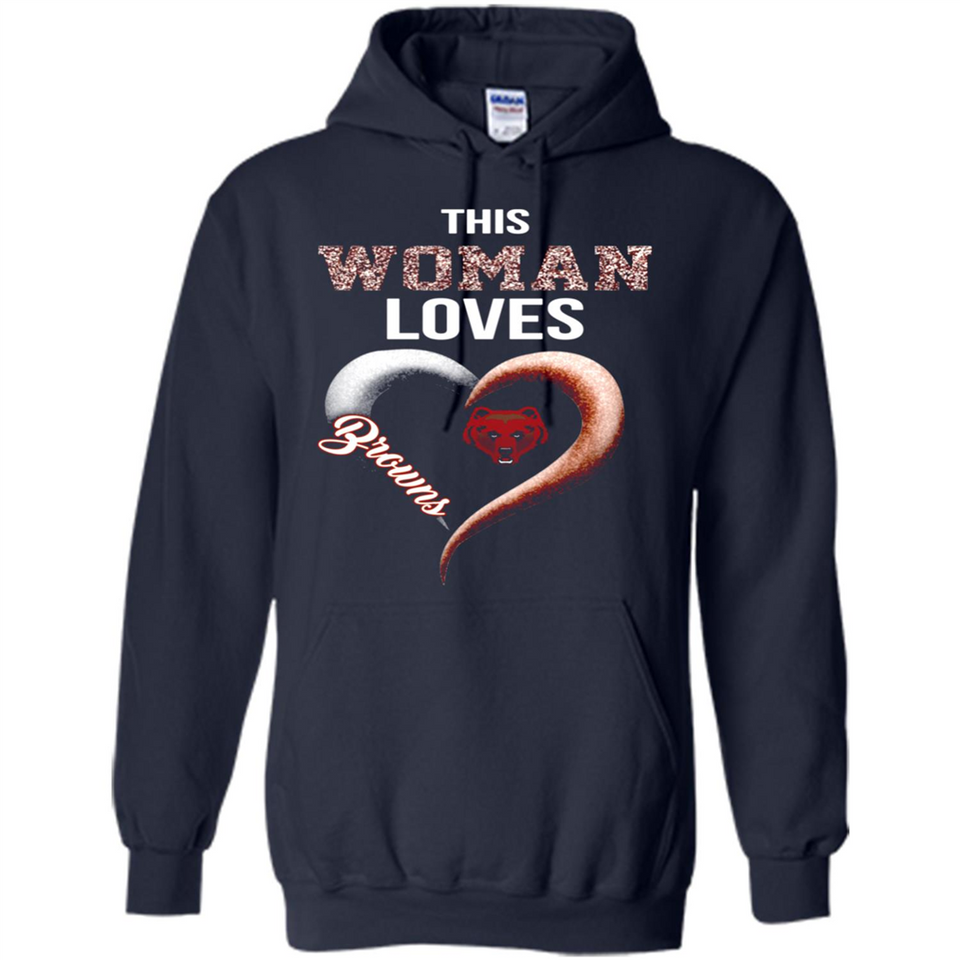This Woman love Browns NFL football team - Hoodie