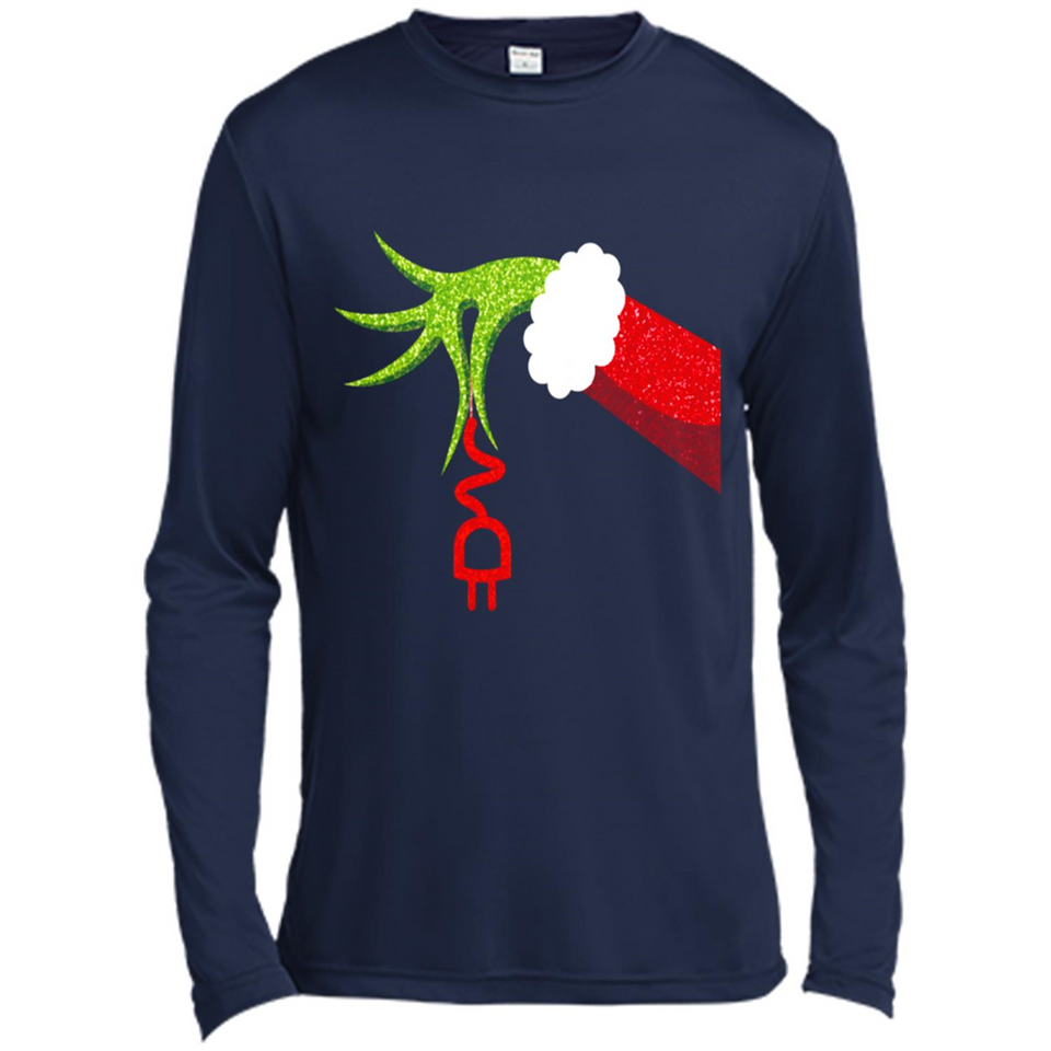 Funny Grinch Hand Holding Electrician Ornament Christmas PING PONG