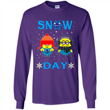 Snow Day Shirt For Charlotte Hornets Vs Minion Fans pingpong