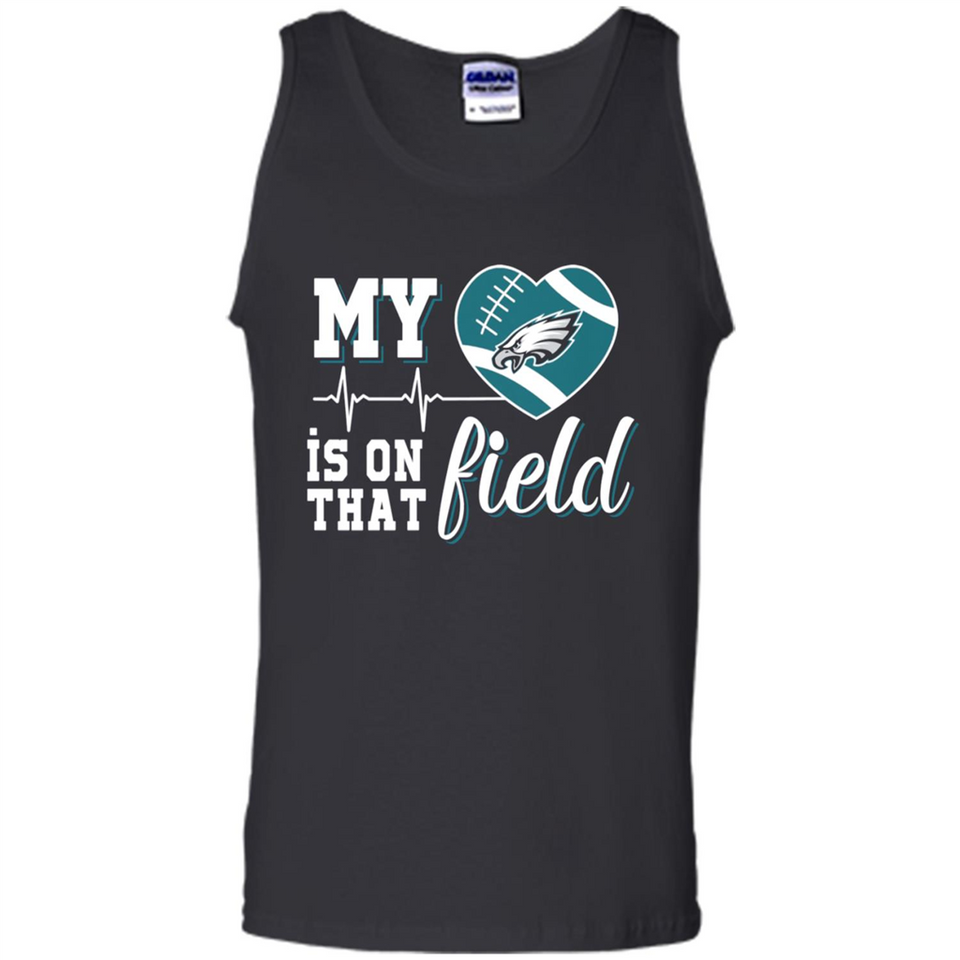 Philadelphia Eagles Football My Heart is on that Field - Tank Top