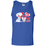 Snoopy loves NBA Atlanta Hawks - Tank Top