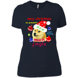 Christmas Doge Meme Shirts Funny Santa Shiba Inu Dog - Ladies' Boyfriend T-Shirt