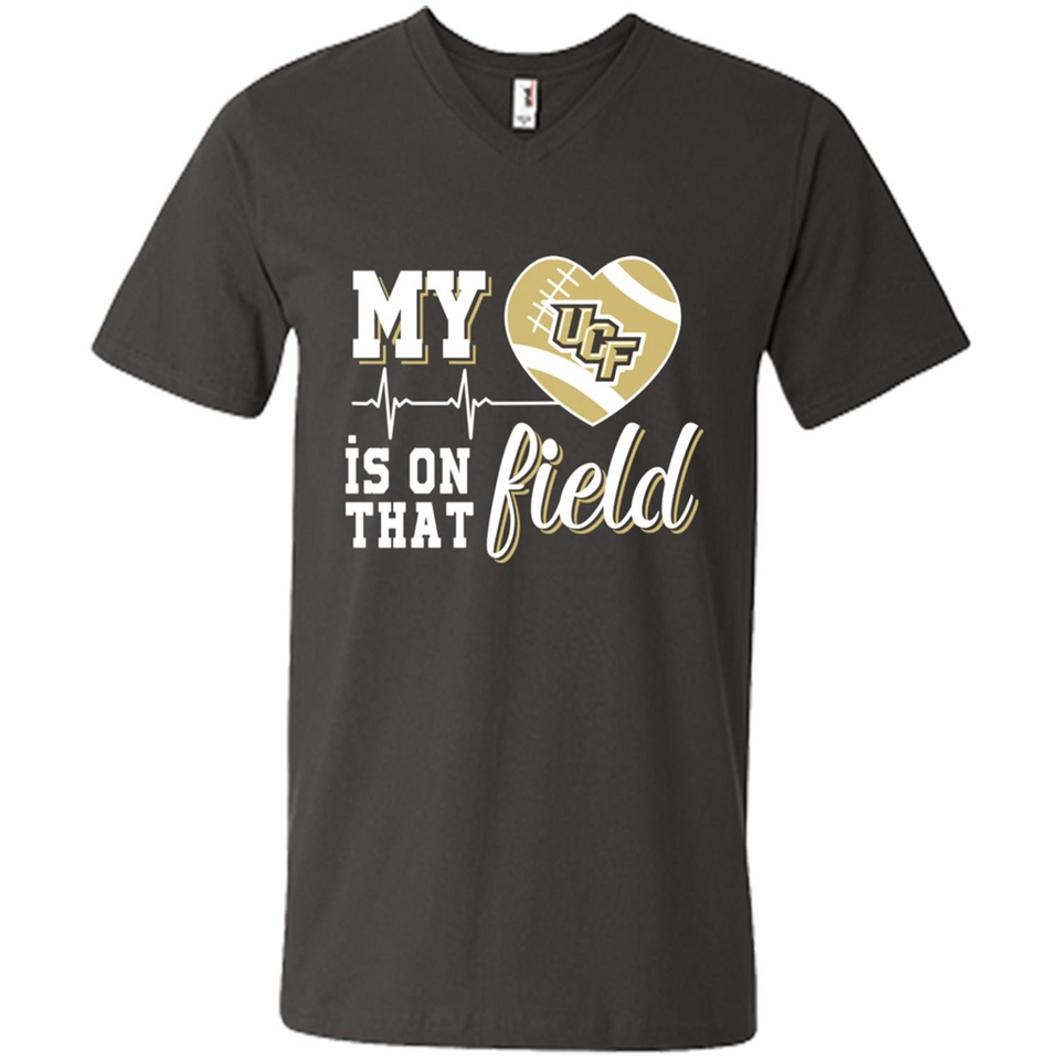 UCF Knights Football My Heart is on that Field - Men's V-Neck
